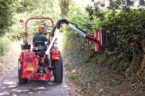 mini digger hedge cutter for sale|compact tractor with hedge trimmer.